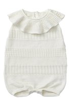 【マールマール/MARLMARL / KIDS】の【BABY】knit frill rompers shiro|ID: prp329100004518621 ipo3291000000036192302