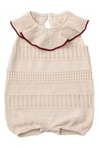 【マールマール/MARLMARL / KIDS】の【BABY】knit frill rompers beni|ID: prp329100004518621 ipo3291000000036192303