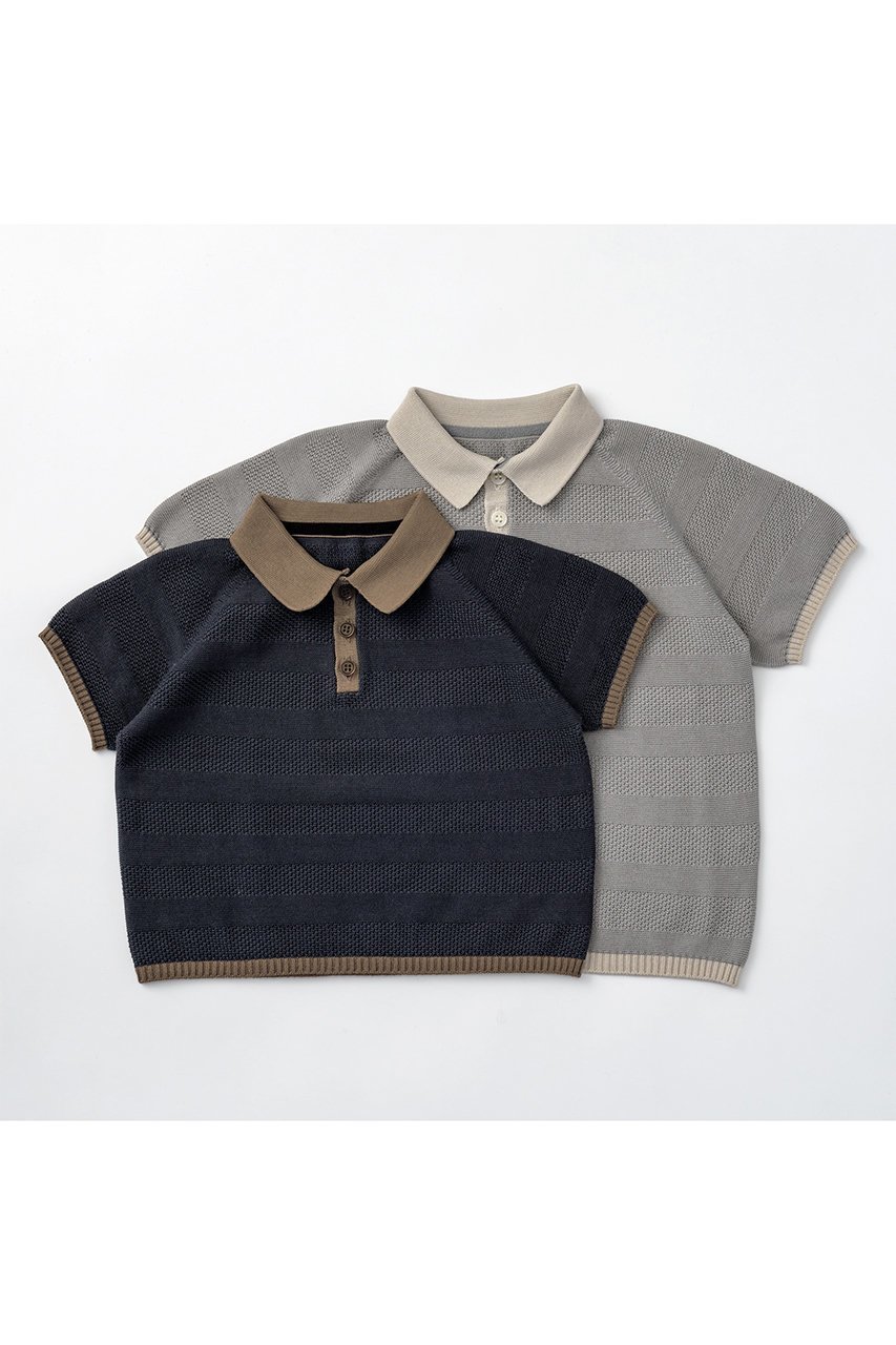 【マールマール/MARLMARL / KIDS】の【BABY&KIDS】knit polo shirts 人気、トレンドファッション・服の通販 founy(ファニー) 　ファッション　Fashion　キッズファッション　Fashion for Kids　トップス・カットソー　Cut & Sew Tops　オケージョン　Occasion Wear　クラシカル　Classical, Vintage-Inspired　なめらか　Smooth, Silky Texture　ベビー　Baby, Babywear　ホールガーメント　WholeGarment, Seamless Knit　ポロシャツ　Polo Shirt, Collared Tee　ミラノリブ　Milano Rib, Milano Stitch　おすすめ　Recommended / Our Picks　エレガント 上品　Elegant　other-3|ID: prp329100004518625 ipo3291000000036192326