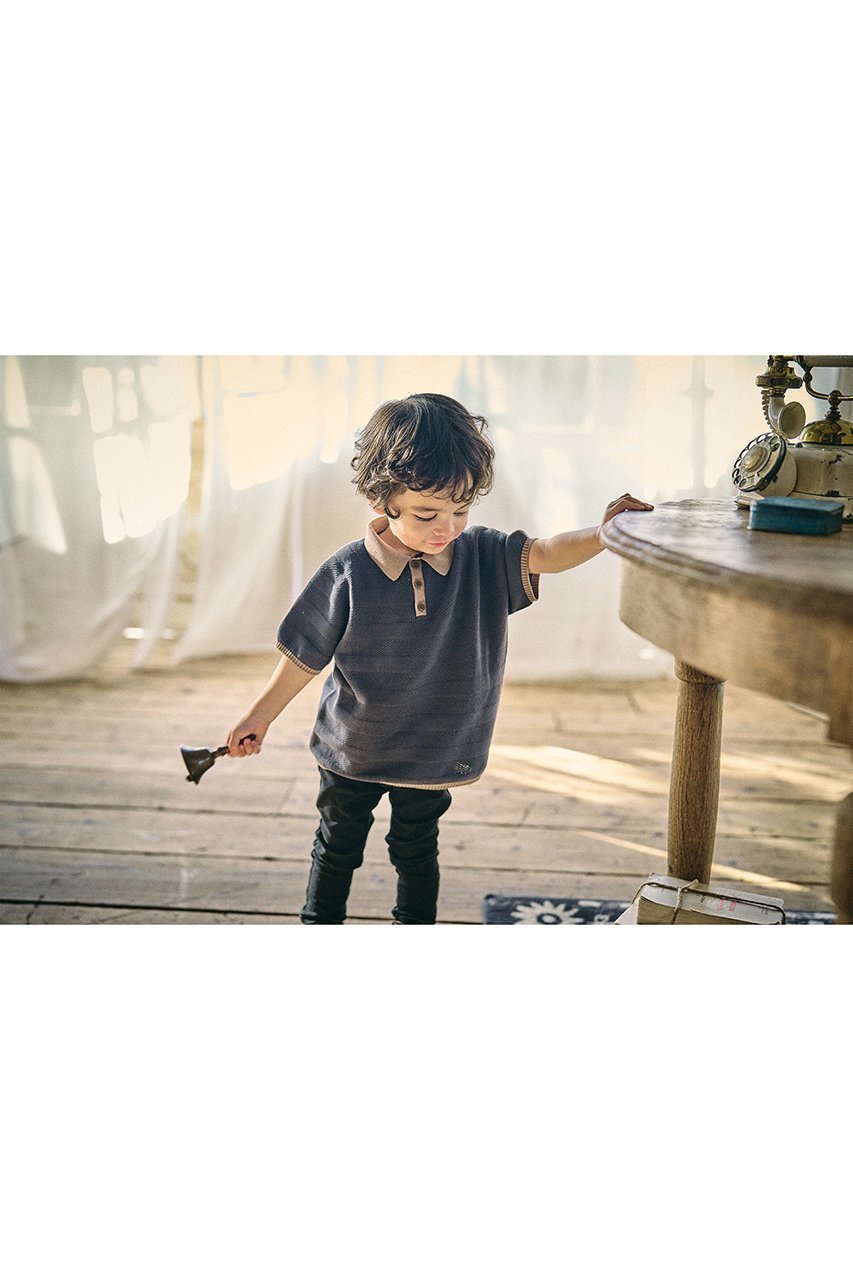 【マールマール/MARLMARL / KIDS】の【BABY&KIDS】knit polo shirts 人気、トレンドファッション・服の通販 founy(ファニー) 　ファッション　Fashion　キッズファッション　Fashion for Kids　トップス・カットソー　Cut & Sew Tops　オケージョン　Occasion Wear　クラシカル　Classical, Vintage-Inspired　なめらか　Smooth, Silky Texture　ベビー　Baby, Babywear　ホールガーメント　WholeGarment, Seamless Knit　ポロシャツ　Polo Shirt, Collared Tee　ミラノリブ　Milano Rib, Milano Stitch　おすすめ　Recommended / Our Picks　エレガント 上品　Elegant　other-6|ID: prp329100004518625 ipo3291000000036192329