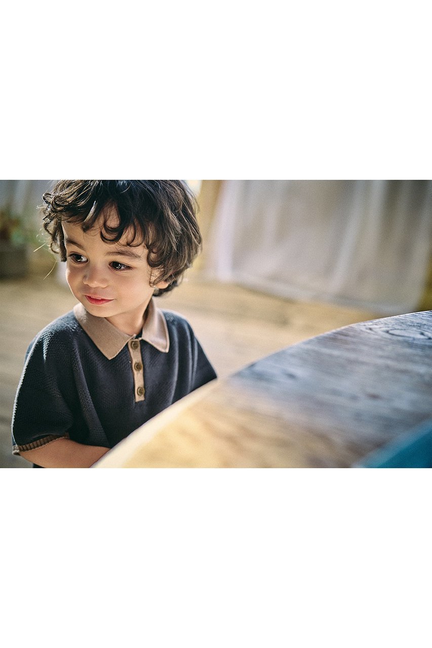 【マールマール/MARLMARL / KIDS】の【BABY&KIDS】knit polo shirts 人気、トレンドファッション・服の通販 founy(ファニー) 　ファッション　Fashion　キッズファッション　Fashion for Kids　トップス・カットソー　Cut & Sew Tops　オケージョン　Occasion Wear　クラシカル　Classical, Vintage-Inspired　なめらか　Smooth, Silky Texture　ベビー　Baby, Babywear　ホールガーメント　WholeGarment, Seamless Knit　ポロシャツ　Polo Shirt, Collared Tee　ミラノリブ　Milano Rib, Milano Stitch　おすすめ　Recommended / Our Picks　エレガント 上品　Elegant　other-8|ID: prp329100004518625 ipo3291000000036192331