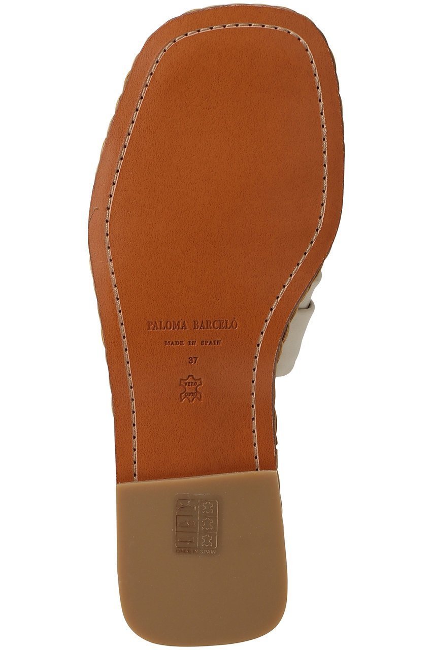 【パロマバルセロ/PALOMA BARCELO】のCABASSE ノットモチーフスライドサンダル 人気、トレンドファッション・服の通販 founy(ファニー) 　ファッション　Fashion　レディースファッション　WOMEN　なめらか　Smooth　サンダル　Sandals　シンプル　Simple　フォルム　Form　フラット　Flat　マキシ　Maxi　モチーフ　Motif　ワイド　Wide　NEW・新作・新着・新入荷　New Arrivals　other-5|ID: prp329100004518638 ipo3291000000031940668