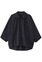 【ミズイロ インド/mizuiro ind】のdots gather dolman shirt シャツ navy|ID:prp329100004518680