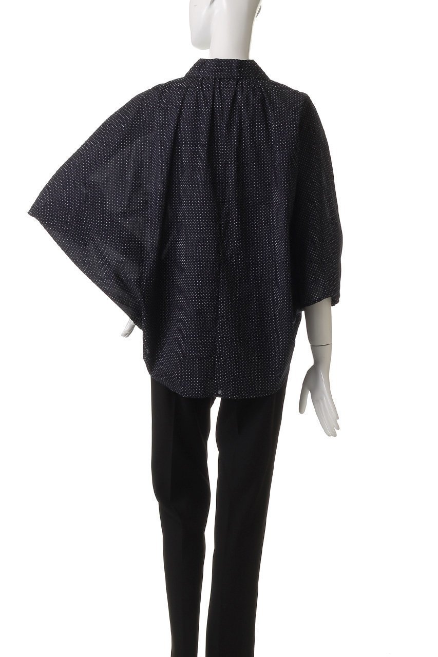 【ミズイロ インド/mizuiro ind】のdots gather dolman shirt シャツ 人気、トレンドファッション・服の通販 founy(ファニー) 　ファッション　Fashion　レディースファッション　WOMEN　トップス・カットソー　Tops/Tshirt　シャツ/ブラウス　Shirts/Blouses　なめらか　Smooth　ショート　Short　スリーブ　Sleeve　ドット　Dot　ベーシック　Basic　エレガント 上品　Elegant　NEW・新作・新着・新入荷　New Arrivals　other-4|ID: prp329100004518680 ipo3291000000031940925