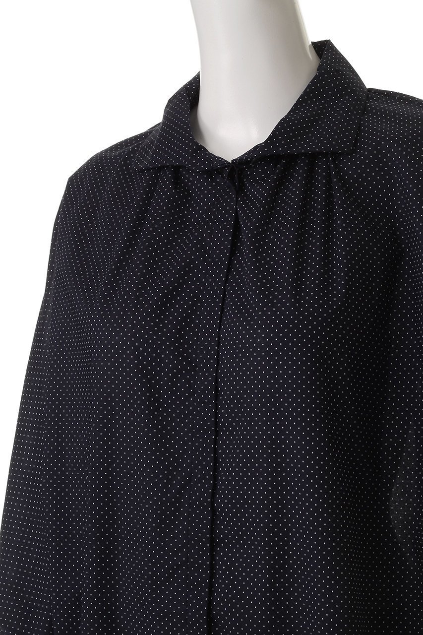 【ミズイロ インド/mizuiro ind】のdots gather dolman shirt シャツ 人気、トレンドファッション・服の通販 founy(ファニー) 　ファッション　Fashion　レディースファッション　WOMEN　トップス・カットソー　Tops/Tshirt　シャツ/ブラウス　Shirts/Blouses　なめらか　Smooth　ショート　Short　スリーブ　Sleeve　ドット　Dot　ベーシック　Basic　エレガント 上品　Elegant　NEW・新作・新着・新入荷　New Arrivals　other-5|ID: prp329100004518680 ipo3291000000031940926