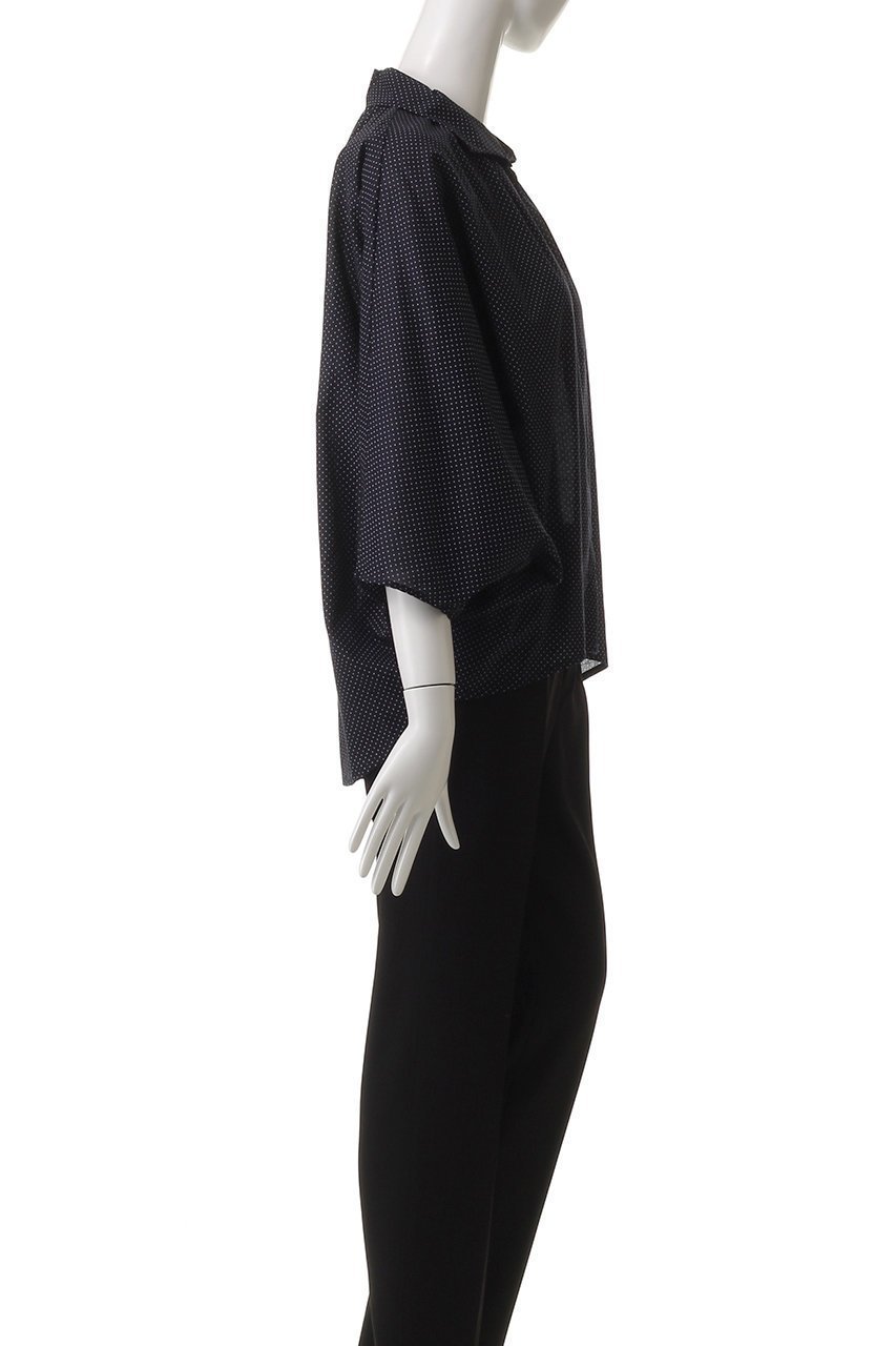 【ミズイロ インド/mizuiro ind】のdots gather dolman shirt シャツ 人気、トレンドファッション・服の通販 founy(ファニー) 　ファッション　Fashion　レディースファッション　Fashion for Women　トップス・カットソー　Cut & Sew Tops　シャツ・ブラウス・オフィスカジュアル　Elegant Blouses & Button-Ups　なめらか　Smooth, Silky Texture　ショート　Short, Short Length　スリーブ　Sleeve, Long Sleeve / Short Sleeve　ドット　Polka Dot, Dot Pattern　ベーシック　Basic, Essential　エレガント 上品　Elegant　other-3|ID: prp329100004518680 ipo3291000000032811759