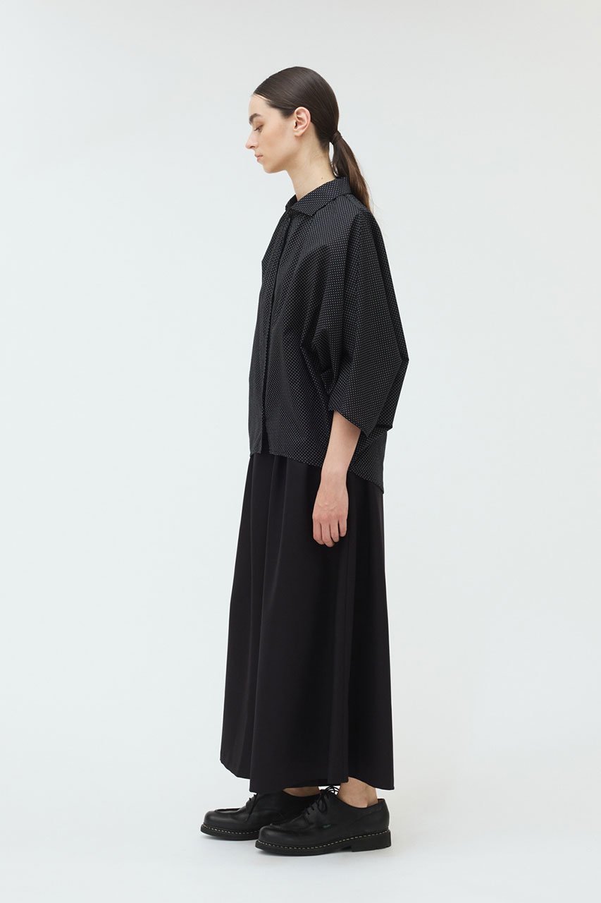 【ミズイロ インド/mizuiro ind】のdots gather dolman shirt シャツ 人気、トレンドファッション・服の通販 founy(ファニー) 　ファッション　Fashion　レディースファッション　Fashion for Women　トップス・カットソー　Cut & Sew Tops　シャツ・ブラウス・オフィスカジュアル　Elegant Blouses & Button-Ups　なめらか　Smooth, Silky Texture　ショート　Short, Short Length　スリーブ　Sleeve, Long Sleeve / Short Sleeve　ドット　Polka Dot, Dot Pattern　ベーシック　Basic, Essential　エレガント 上品　Elegant　other-8|ID: prp329100004518680 ipo3291000000032811764