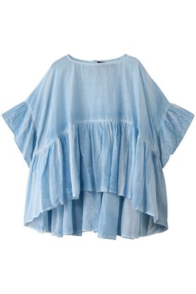 【ミズイロ インド/mizuiro ind】 pigment dyed gathered blouse ブラウス人気、トレンドファッション・服の通販 founy(ファニー) ファッション Fashion レディースファッション WOMEN トップス・カットソー Tops/Tshirt シャツ/ブラウス Shirts/Blouses ギャザー Gather シアー Sheer ショート Short スリーブ Sleeve ヴィンテージ Vintage NEW・新作・新着・新入荷 New Arrivals |ID:prp329100004518681