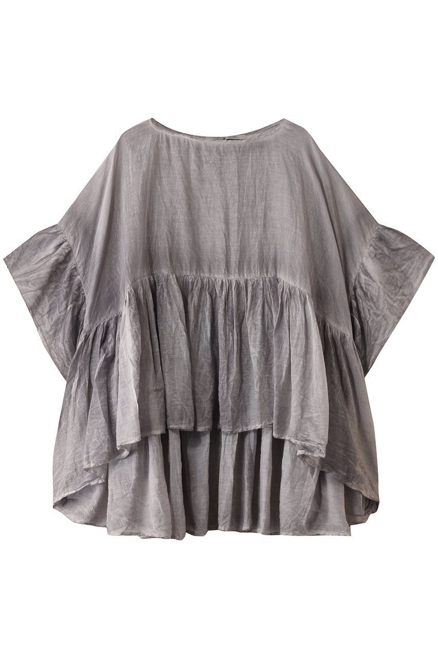 【ミズイロ インド/mizuiro ind】のpigment dyed gathered blouse ブラウス インテリア・キッズ・メンズ・レディースファッション・服の通販 founy(ファニー) 　ファッション　Fashion　レディースファッション　Ladies' Fashion Online　トップス・カットソー　Tops/Tshirt　シャツ/ブラウス　Shirts/Blouses　ギャザー　Gather　シアー　Sheer　ショート　Short　スリーブ　Sleeve　ヴィンテージ　Vintage　pink|ID: prp329100004518681 ipo3291000000032100037
