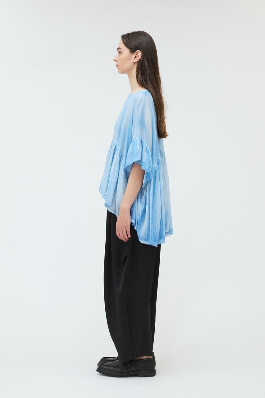 【ミズイロ インド/mizuiro ind】のpigment dyed gathered blouse ブラウス 人気、トレンドファッション・服の通販 founy(ファニー) 　ファッション　Fashion　レディースファッション　Ladies' Fashion Online　トップス・カットソー　Tops/Tshirt　シャツ/ブラウス　Shirts/Blouses　ギャザー　Gather　シアー　Sheer　ショート　Short　スリーブ　Sleeve　ヴィンテージ　Vintage　other-8|ID: prp329100004518681 ipo3291000000032523642