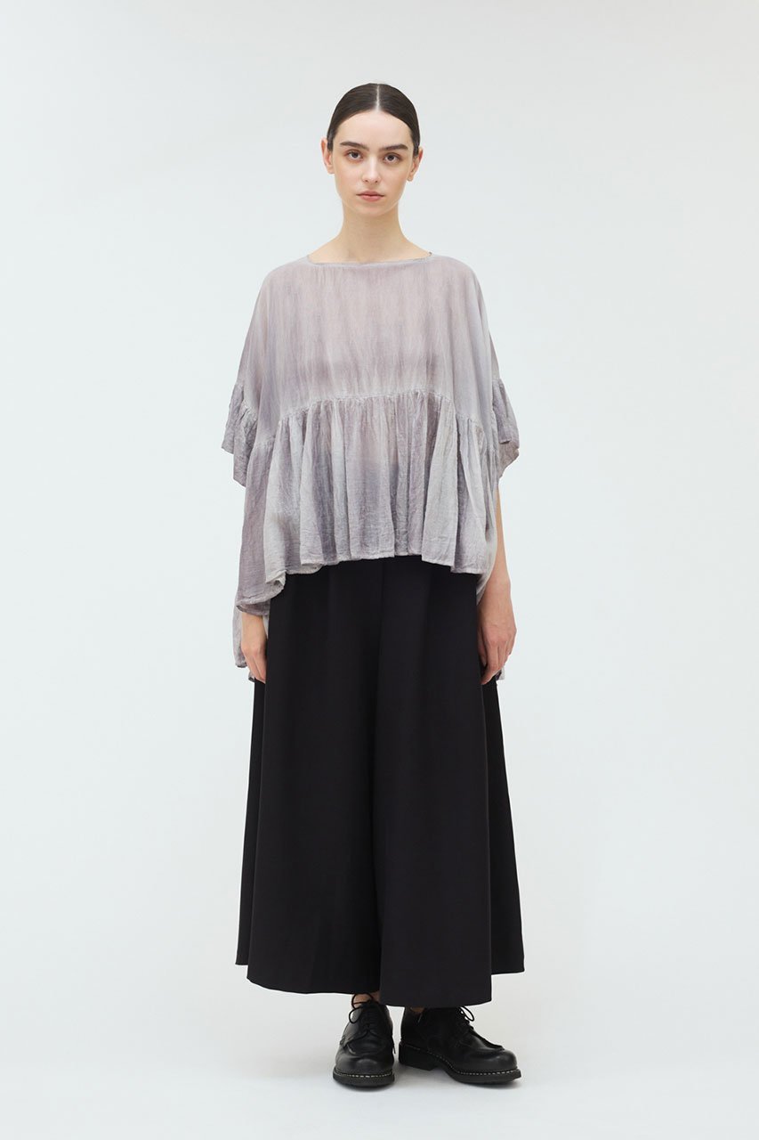 【ミズイロ インド/mizuiro ind】のpigment dyed gathered blouse ブラウス 人気、トレンドファッション・服の通販 founy(ファニー) 　ファッション　Fashion　レディースファッション　Fashion for Women　トップス・カットソー　Cut & Sew Tops　シャツ・ブラウス・オフィスカジュアル　Elegant Blouses & Button-Ups　ギャザー　Gathered, Ruffled　シアー　Sheer, See-Through　ショート　Short, Short Length　スリーブ　Sleeve, Long Sleeve / Short Sleeve　ヴィンテージ　Vintage Style　other-7|ID: prp329100004518681 ipo3291000000032809311