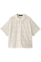 【ミズイロ インド/mizuiro ind】のtile lace shirt シャツ 人気、トレンドファッション・服の通販 founy(ファニー) ファッション Fashion レディースファッション WOMEN トップス・カットソー Tops/Tshirt シャツ/ブラウス Shirts/Blouses インナー Inner シアー Sheer ショート Short スリーブ Sleeve レース Race NEW・新作・新着・新入荷 New Arrivals thumbnail ivory|ID: prp329100004518683 ipo3291000000031940957