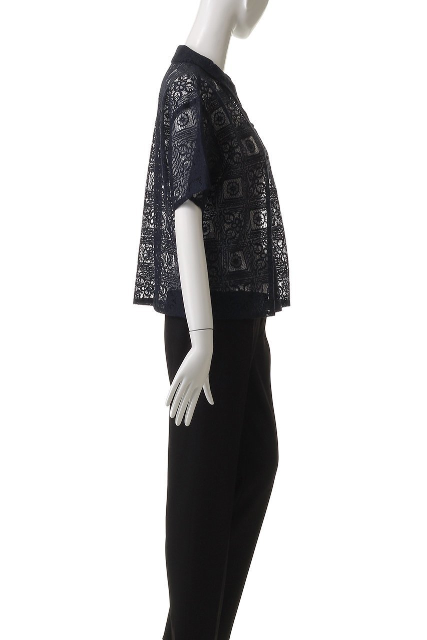 【ミズイロ インド/mizuiro ind】のtile lace shirt シャツ 人気、トレンドファッション・服の通販 founy(ファニー) 　ファッション　Fashion　レディースファッション　WOMEN　トップス・カットソー　Tops/Tshirt　シャツ/ブラウス　Shirts/Blouses　インナー　Inner　シアー　Sheer　ショート　Short　スリーブ　Sleeve　レース　Race　NEW・新作・新着・新入荷　New Arrivals　other-3|ID: prp329100004518683 ipo3291000000031940961