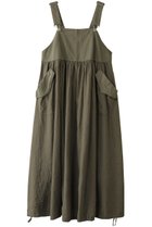 【ネストローブ/nest Robe】のアップサイクルリノ コットンリネンサロペットドレス カーキ|ID:prp329100004519649