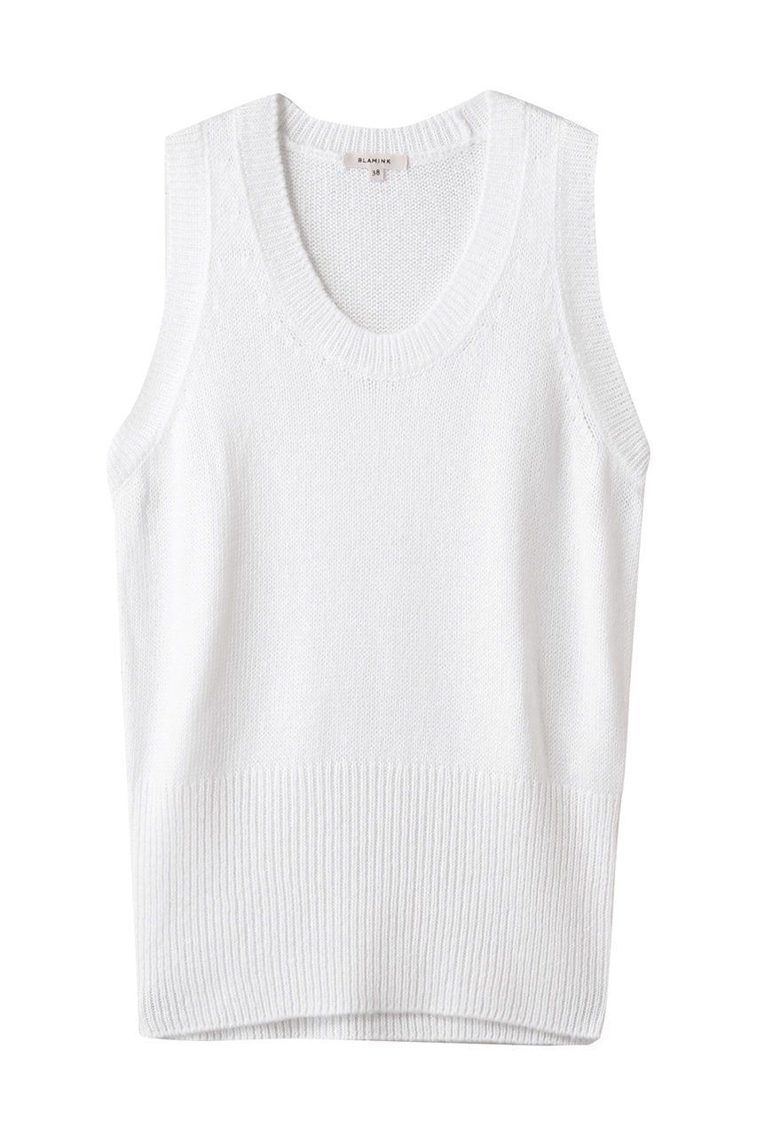 【ブラミンク/BLAMINK】のシルク7G Uネックベスト 人気、トレンドファッション・服の通販 founy(ファニー) 　ファッション　Fashion　レディースファッション　WOMEN　トップス・カットソー　Tops/Tshirt　ニット　Knit Tops　ベスト/ジレ　Gilets/Vests　プルオーバー　Pullover　シルク　Silk　シンプル　Simple　トレンド　Trend　ベスト　Vest　ボトム　Bottom　エレガント 上品　Elegant　夏　Summer　NEW・新作・新着・新入荷　New Arrivals　春　Spring　S/S・春夏　Ss・Spring/Summer　 other-1|ID: prp329100004519653 ipo3291000000031950173