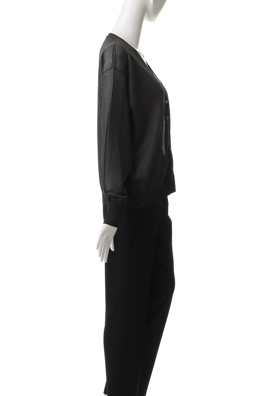 【プルミエ アロンディスモン/1er Arrondissement】のメタルライクカーディガン 人気、トレンドファッション・服の通販 founy(ファニー) 　ファッション　Fashion　レディースファッション　WOMEN　トップス・カットソー　Tops/Tshirt　ニット　Knit Tops　カーディガン　Cardigans　カーディガン　Cardigan　デニム　Denim　トレンド　Trend　ベーシック　Basic　ボトム　Bottom　エレガント 上品　Elegant　NEW・新作・新着・新入荷　New Arrivals　other-3|ID: prp329100004519659 ipo3291000000031950219