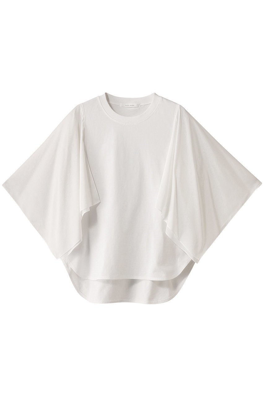 【プレインピープル/PLAIN PEOPLE】のサイロプレミアム×ローン切替プルオーバー インテリア・キッズ・メンズ・レディースファッション・服の通販 founy(ファニー) 　ファッション　Fashion　レディースファッション　WOMEN　トップス・カットソー　Tops/Tshirt　シャツ/ブラウス　Shirts/Blouses　ロング / Tシャツ　T-Shirts　プルオーバー　Pullover　カットソー　Cut and Sewn　ショート　Short　シンプル　Simple　スリーブ　Sleeve　バランス　Balance　フロント　Front　プレミアム　Premium　切替　Switching　NEW・新作・新着・新入荷　New Arrivals　ホワイト|ID: prp329100004519665 ipo3291000000031950261