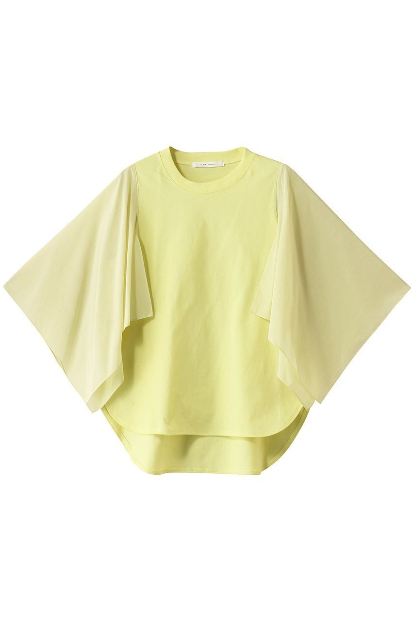 【プレインピープル/PLAIN PEOPLE】のサイロプレミアム×ローン切替プルオーバー インテリア・キッズ・メンズ・レディースファッション・服の通販 founy(ファニー) 　ファッション　Fashion　レディースファッション　WOMEN　トップス・カットソー　Tops/Tshirt　シャツ/ブラウス　Shirts/Blouses　ロング / Tシャツ　T-Shirts　プルオーバー　Pullover　カットソー　Cut and Sewn　ショート　Short　シンプル　Simple　スリーブ　Sleeve　バランス　Balance　フロント　Front　プレミアム　Premium　切替　Switching　NEW・新作・新着・新入荷　New Arrivals　イエロー|ID: prp329100004519665 ipo3291000000031950262
