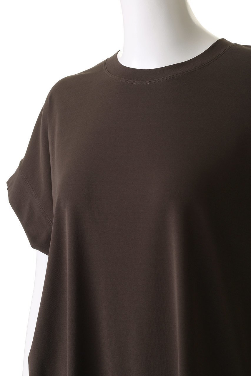 【プレインピープル/PLAIN PEOPLE】のハイツイストフライスチュニック丈トップス 人気、トレンドファッション・服の通販 founy(ファニー) 　ファッション　Fashion　レディースファッション　WOMEN　トップス・カットソー　Tops/Tshirt　シャツ/ブラウス　Shirts/Blouses　ロング / Tシャツ　T-Shirts　カットソー　Cut and Sewn　おすすめ　Recommend　ショート　Short　シンプル　Simple　スリーブ　Sleeve　バランス　Balance　ヘムライン　Hemline　ベーシック　Basic　エレガント 上品　Elegant　今季　This Season　NEW・新作・新着・新入荷　New Arrivals　other-5|ID: prp329100004519666 ipo3291000000031950274