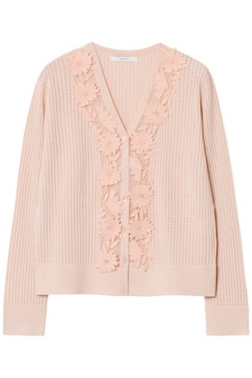 【アナイ/ANAYI】のフルールV8分袖カーディガン 人気、トレンドファッション・服の通販 founy(ファニー) ファッション Fashion レディースファッション Fashion for Women トップス・カットソー Cut & Sew Tops ニット Knit Tops & Sweaters カーディガン・羽織り Layered Style Cardigans おすすめ Recommended / Our Picks アイレット Eyelet Lace カーディガン Cardigan, Knitwear コンパクト Compact, Small Size チュール Tulip, Tulip Motif パターン Pattern, Design Print レーシー Lacy, Lace-Like 人気 Popular, Best Seller 夏 Summer 春 Spring |ID:prp329100004520317