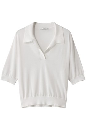 【アナイ/ANAYI】 コットンアセテートスキッパー衿プルオーバー人気、トレンドファッション・服の通販 founy(ファニー) ファッション Fashion レディースファッション Fashion for Women トップス・カットソー Cut & Sew Tops ニット Knit Tops & Sweaters カジュアルプルオーバー・ニットトップス Pullovers & Knit Tops / Casual Pullovers スキッパー Skipper, Open Collar フレア Flare, Flared |ID:prp329100004520321