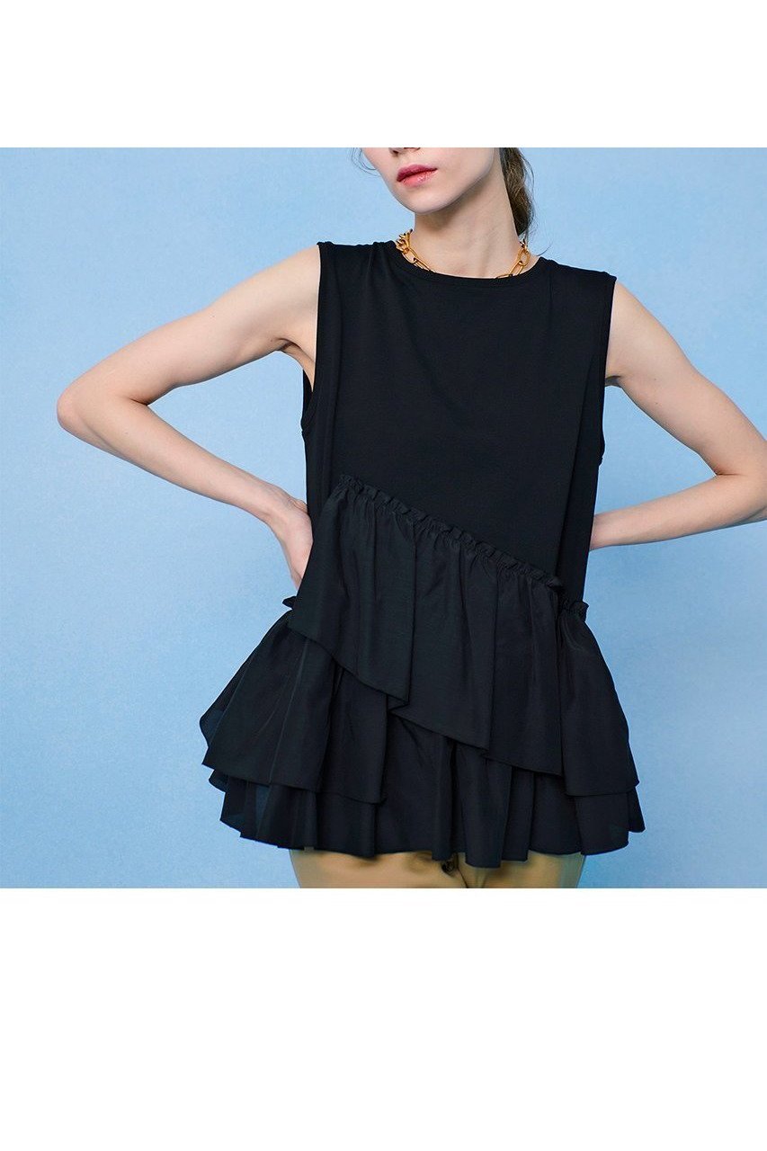 【アルアバイル/allureville】の【LOULOU WILLOUGHBY】キュプラブロードティアードプルオーバー インテリア・キッズ・メンズ・レディースファッション・服の通販 founy(ファニー) 　ファッション　Fashion　レディースファッション　WOMEN　トップス・カットソー　Tops/Tshirt　キャミソール / ノースリーブ　No Sleeves　シャツ/ブラウス　Shirts/Blouses　ロング / Tシャツ　T-Shirts　プルオーバー　Pullover　カットソー　Cut and Sewn　おすすめ　Recommend　キャミソール　Camisole　ギャザー　Gather　タンク　Tank　夏　Summer　NEW・新作・新着・新入荷　New Arrivals　ブラック|ID: prp329100004520323 ipo3291000000031960728