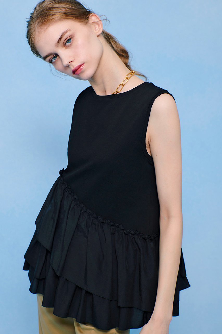 【アルアバイル/allureville】の【LOULOU WILLOUGHBY】キュプラブロードティアードプルオーバー 人気、トレンドファッション・服の通販 founy(ファニー) 　ファッション　Fashion　レディースファッション　WOMEN　トップス・カットソー　Tops/Tshirt　キャミソール / ノースリーブ　No Sleeves　シャツ/ブラウス　Shirts/Blouses　ロング / Tシャツ　T-Shirts　プルオーバー　Pullover　カットソー　Cut and Sewn　おすすめ　Recommend　キャミソール　Camisole　ギャザー　Gather　タンク　Tank　夏　Summer　NEW・新作・新着・新入荷　New Arrivals　other-2|ID: prp329100004520323 ipo3291000000031960729