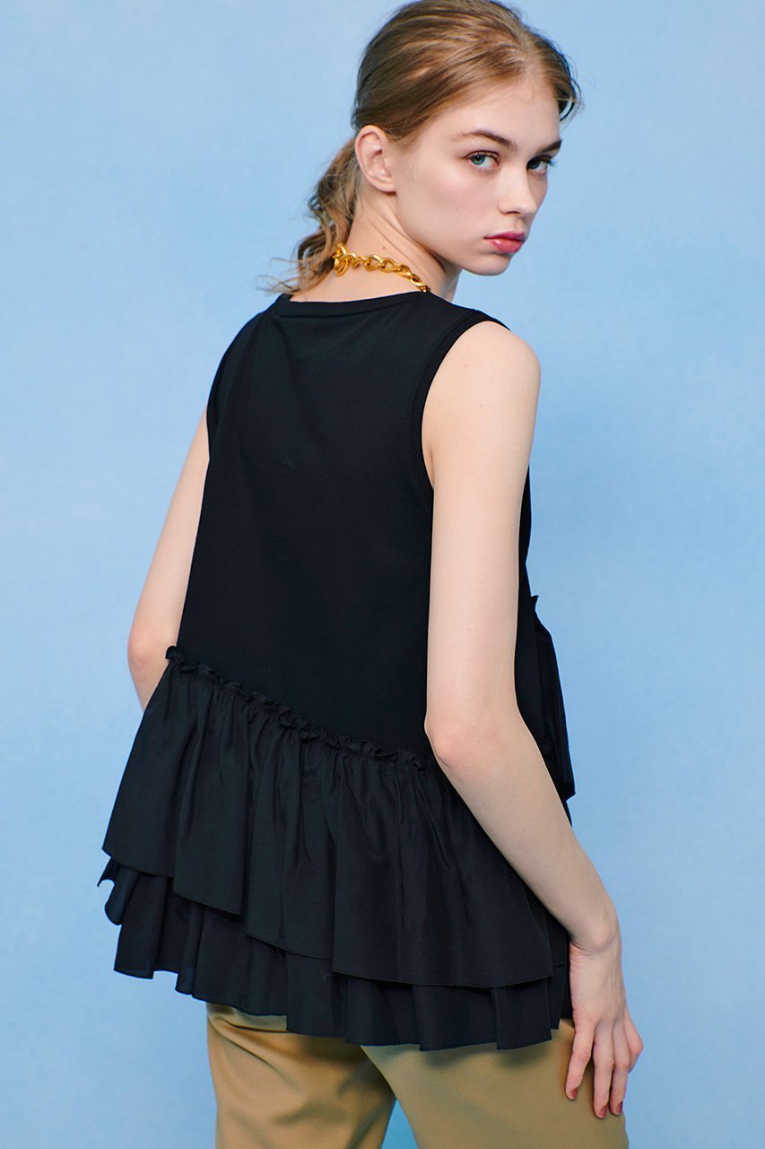 【アルアバイル/allureville】の【LOULOU WILLOUGHBY】キュプラブロードティアードプルオーバー 人気、トレンドファッション・服の通販 founy(ファニー) 　ファッション　Fashion　レディースファッション　WOMEN　トップス・カットソー　Tops/Tshirt　キャミソール / ノースリーブ　No Sleeves　シャツ/ブラウス　Shirts/Blouses　ロング / Tシャツ　T-Shirts　プルオーバー　Pullover　カットソー　Cut and Sewn　おすすめ　Recommend　キャミソール　Camisole　ギャザー　Gather　タンク　Tank　夏　Summer　NEW・新作・新着・新入荷　New Arrivals　other-3|ID: prp329100004520323 ipo3291000000031960730