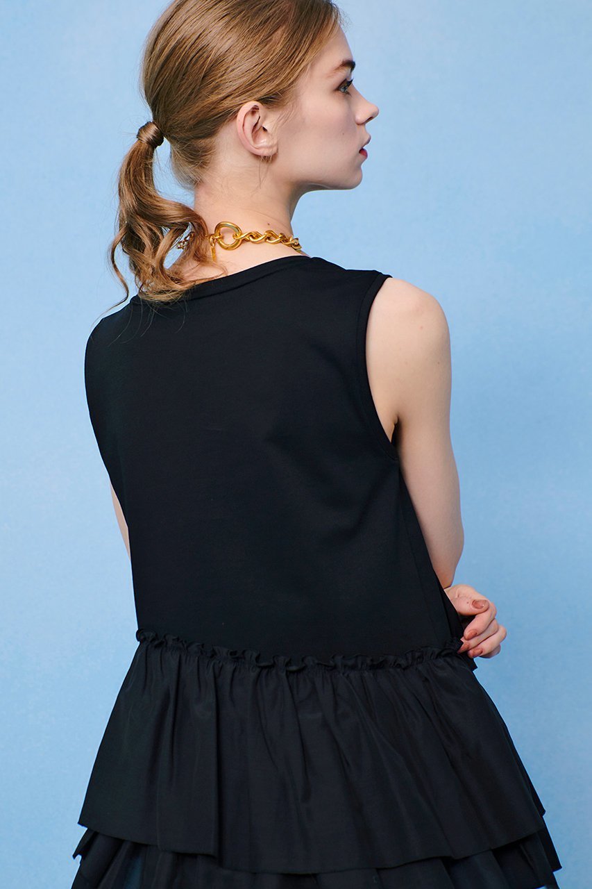 【アルアバイル/allureville】の【LOULOU WILLOUGHBY】キュプラブロードティアードプルオーバー 人気、トレンドファッション・服の通販 founy(ファニー) 　ファッション　Fashion　レディースファッション　WOMEN　トップス・カットソー　Tops/Tshirt　キャミソール / ノースリーブ　No Sleeves　シャツ/ブラウス　Shirts/Blouses　ロング / Tシャツ　T-Shirts　プルオーバー　Pullover　カットソー　Cut and Sewn　おすすめ　Recommend　キャミソール　Camisole　ギャザー　Gather　タンク　Tank　夏　Summer　NEW・新作・新着・新入荷　New Arrivals　other-4|ID: prp329100004520323 ipo3291000000031960731