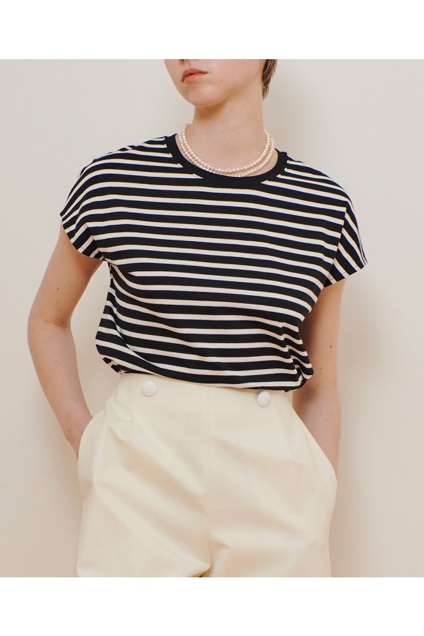【アルアバイル/allureville】のワイドボーダープルオーバー 人気、トレンドファッション・服の通販 founy(ファニー) 　ファッション　Fashion　レディースファッション　WOMEN　トップス・カットソー　Tops/Tshirt　シャツ/ブラウス　Shirts/Blouses　ロング / Tシャツ　T-Shirts　プルオーバー　Pullover　カットソー　Cut and Sewn　なめらか　Smooth　ショート　Short　スリーブ　Sleeve　ドロップ　Drop　エレガント 上品　Elegant　NEW・新作・新着・新入荷　New Arrivals　other-5|ID: prp329100004520325 ipo3291000000031960751