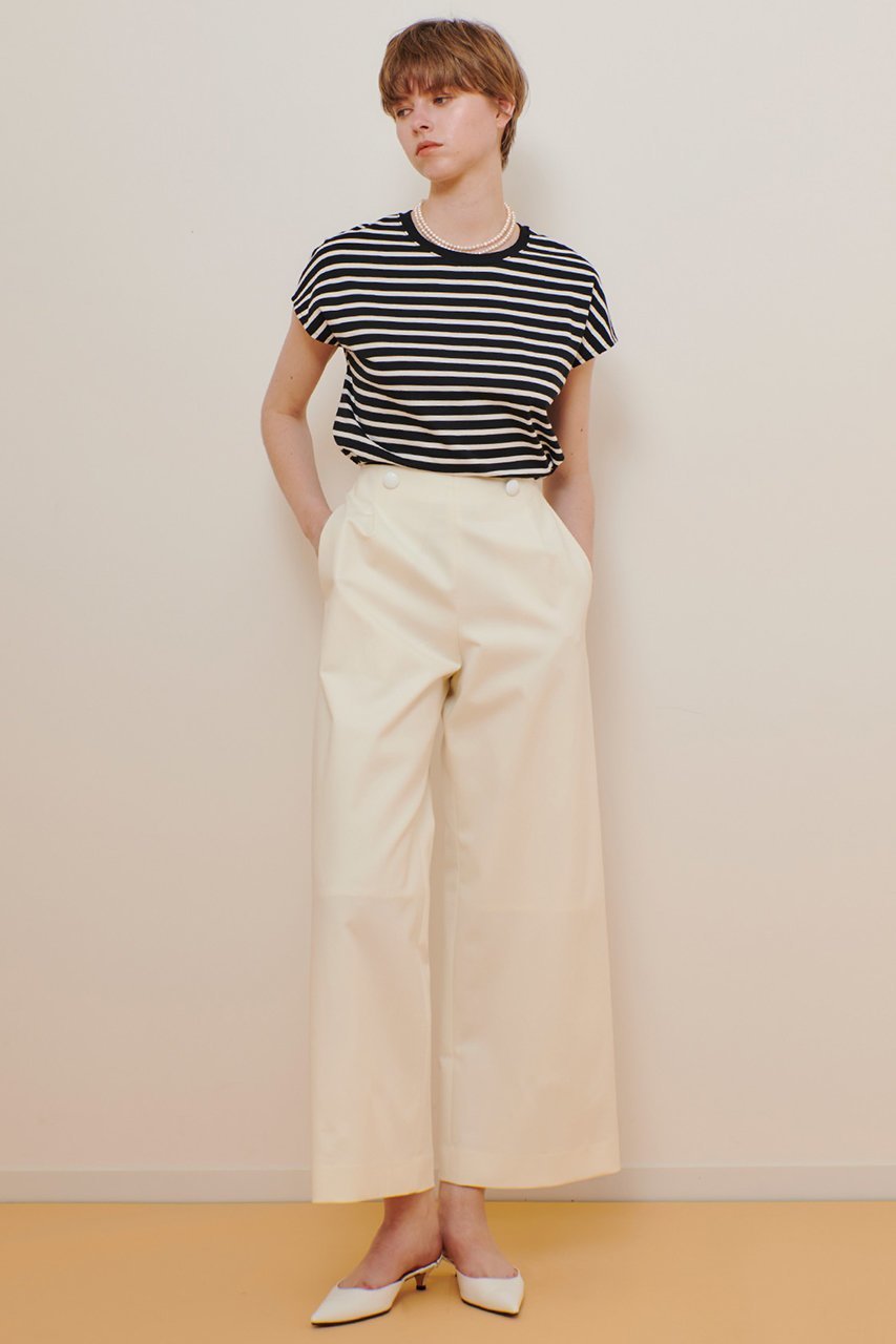 【アルアバイル/allureville】のワイドボーダープルオーバー 人気、トレンドファッション・服の通販 founy(ファニー) 　ファッション　Fashion　レディースファッション　Fashion for Women　トップス・カットソー　Cut & Sew Tops　シャツ・ブラウス・オフィスカジュアル　Elegant Blouses & Button-Ups　ロングTシャツ・Tシャツ　Longline T-Shirts & Tees　カジュアルプルオーバー・ニットトップス　Pullovers & Knit Tops / Casual Pullovers　カットソー・ベーシックTシャツ　Cut-and-Sewn Tops / Stretch Tees & Basics　なめらか　Smooth, Silky Texture　ショート　Short, Short Length　スリーブ　Sleeve, Long Sleeve / Short Sleeve　ドロップ　Drop Shoulder, Dropped Style　エレガント 上品　Elegant　other-3|ID: prp329100004520325 ipo3291000000032807476