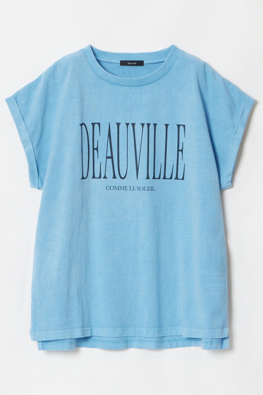 【アルアバイル/allureville】のピグメントダイターンバックスリーブ T インテリア・キッズ・メンズ・レディースファッション・服の通販 founy(ファニー) 　ファッション　Fashion　レディースファッション　WOMEN　トップス・カットソー　Tops/Tshirt　シャツ/ブラウス　Shirts/Blouses　ロング / Tシャツ　T-Shirts　カットソー　Cut and Sewn　ショート　Short　ストライプ　Stripe　スリーブ　Sleeve　ビーチ　Beach　リゾート　Resort　夏　Summer　定番　Standard　NEW・新作・新着・新入荷　New Arrivals　ブルー|ID: prp329100004520326 ipo3291000000031960757