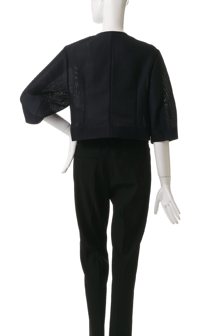 【アルアバイル/allureville】のカラミノーカラージャケット 人気、トレンドファッション・服の通販 founy(ファニー) 　ファッション　Fashion　レディースファッション　Fashion for Women　アウター　Coat / Outerwear Collection　レディースジャケット・軽アウター　Jackets　ノーカラージャケット / シンプル上品コーデ　Collarless Jackets　ショート　Short, Short Length　ジャケット　Jacket, Outerwear　スリーブ　Sleeve, Long Sleeve / Short Sleeve　other-4|ID: prp329100004520330 ipo3291000000032810538