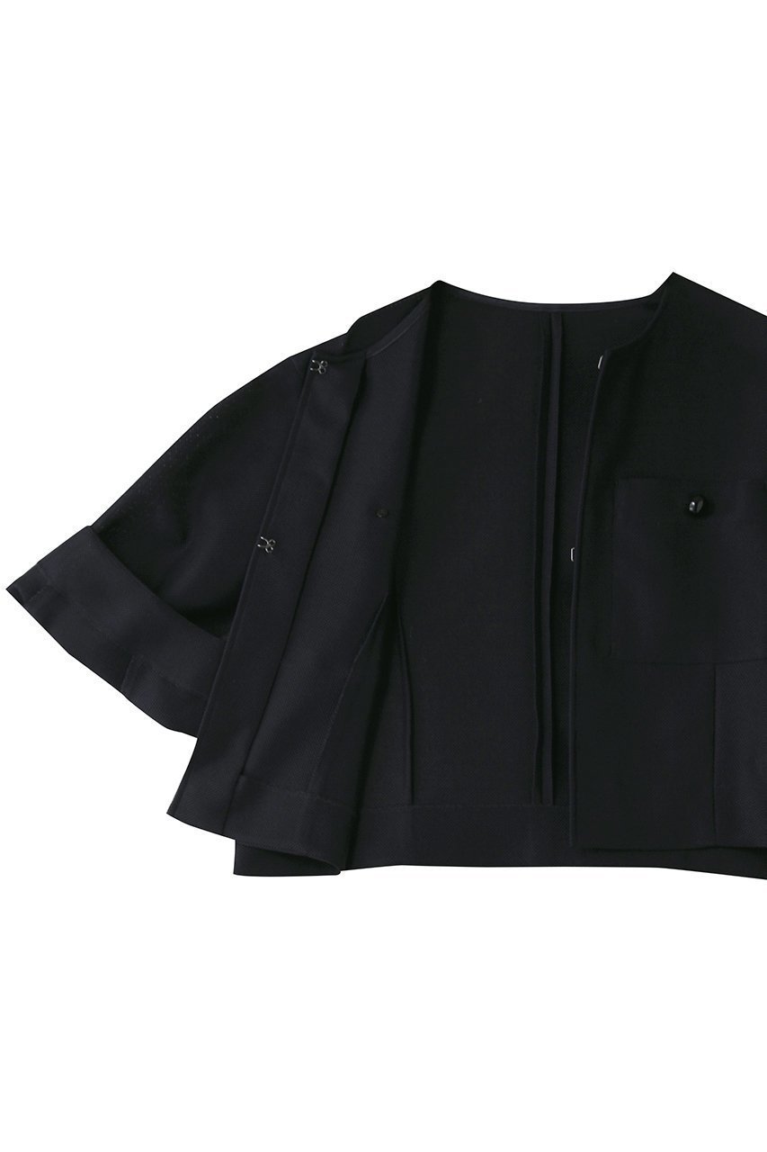 【アルアバイル/allureville】のカラミノーカラージャケット 人気、トレンドファッション・服の通販 founy(ファニー) 　ファッション　Fashion　レディースファッション　Fashion for Women　アウター　Coat / Outerwear Collection　レディースジャケット・軽アウター　Jackets　ノーカラージャケット / シンプル上品コーデ　Collarless Jackets　ショート　Short, Short Length　ジャケット　Jacket, Outerwear　スリーブ　Sleeve, Long Sleeve / Short Sleeve　other-6|ID: prp329100004520330 ipo3291000000032810540