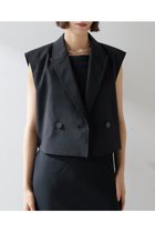 【ウィムガゼット/Whim Gazette】のスリーブレスジレ 人気、トレンドファッション・服の通販 founy(ファニー) ファッション Fashion レディースファッション WOMEN アウター Coat Outerwear ジャケット Jackets コンパクト Compact ジャケット Jacket スタイリッシュ Stylish テーラード Tailored ノースリーブ No Sleeve ベスト Vest NEW・新作・新着・新入荷 New Arrivals thumbnail ブラック|ID: prp329100004520333 ipo3291000000031960816