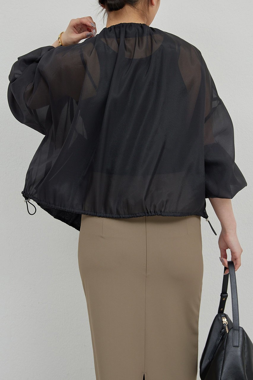 【ガリャルダガランテ/GALLARDAGALANTE】のギャザーシアーブルゾン 人気、トレンドファッション・服の通販 founy(ファニー) 　ファッション　Fashion　レディースファッション　WOMEN　アウター　Coat Outerwear　ジャケット　Jackets　ブルゾン　Blouson/Jackets　ギャザー　Gather　ジャケット　Jacket　ブルゾン　Blouson　NEW・新作・新着・新入荷　New Arrivals　other-6|ID: prp329100004520345 ipo3291000000031960921
