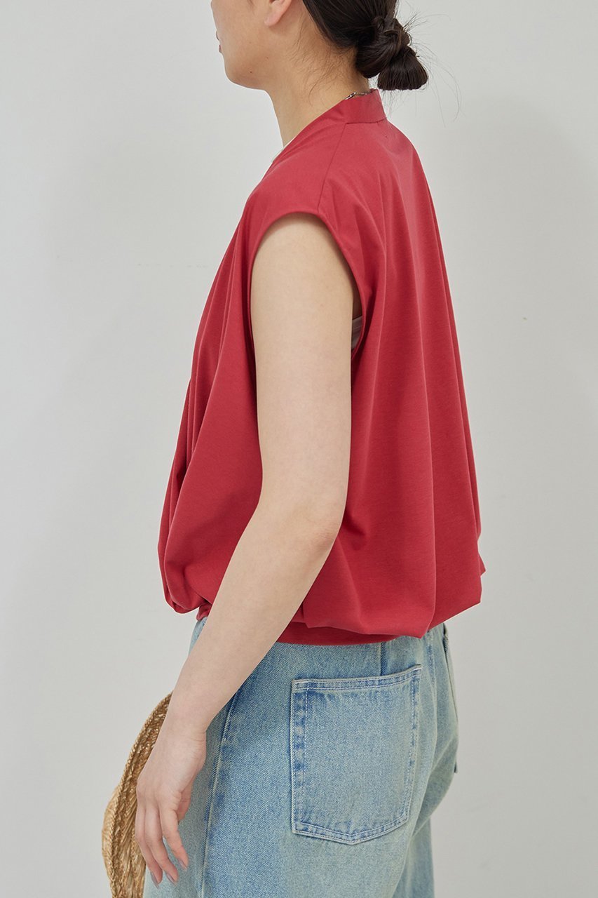 【ガリャルダガランテ/GALLARDAGALANTE】のスリーブレスカシュクールカットソー 人気、トレンドファッション・服の通販 founy(ファニー) 　ファッション　Fashion　レディースファッション　WOMEN　トップス・カットソー　Tops/Tshirt　キャミソール / ノースリーブ　No Sleeves　シャツ/ブラウス　Shirts/Blouses　ロング / Tシャツ　T-Shirts　カットソー　Cut and Sewn　おすすめ　Recommend　キャミソール　Camisole　キャミワンピース　Cami Dress　タンク　Tank　トレンド　Trend　NEW・新作・新着・新入荷　New Arrivals　other-8|ID: prp329100004520347 ipo3291000000031960941