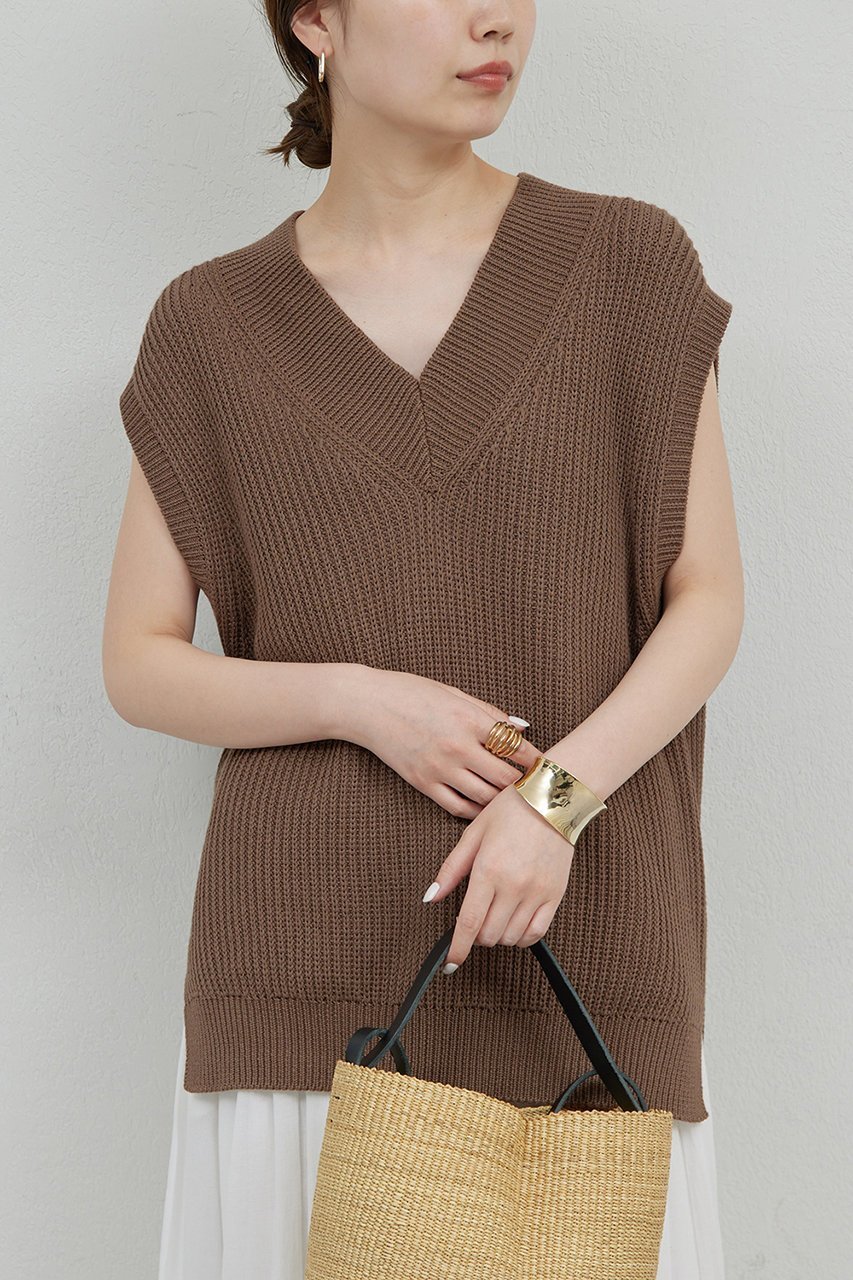 【ガリャルダガランテ/GALLARDAGALANTE】の畦Vベスト 人気、トレンドファッション・服の通販 founy(ファニー) 　ファッション　Fashion　レディースファッション　WOMEN　アウター　Coat Outerwear　ジャケット　Jackets　おすすめ　Recommend　シンプル　Simple　ジャケット　Jacket　ベスト　Vest　ボトム　Bottom　レース　Race　NEW・新作・新着・新入荷　New Arrivals　畦　Ridge　other-6|ID: prp329100004520348 ipo3291000000031960949