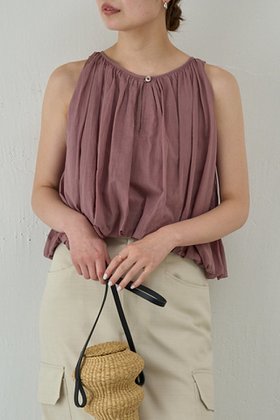 【ガリャルダガランテ/GALLARDAGALANTE】の【WALANCE】オーガニックコットンバルーンブラウス 人気、トレンドファッション・服の通販 founy(ファニー) ファッション Fashion レディースファッション Ladies' Fashion Online トップス・カットソー Tops/Tshirt キャミソール / ノースリーブ No Sleeves シャツ/ブラウス Shirts/Blouses アメリカン American エアリー Airy シンプル Simple スリーブ Sleeve タイトスカート Tight Skirt デニム Denim ノースリーブ No Sleeve バランス Balance バルーン Balloon ボトム Bottom 再入荷 Restock/Back In Stock/Re Arrival |ID:prp329100004520349