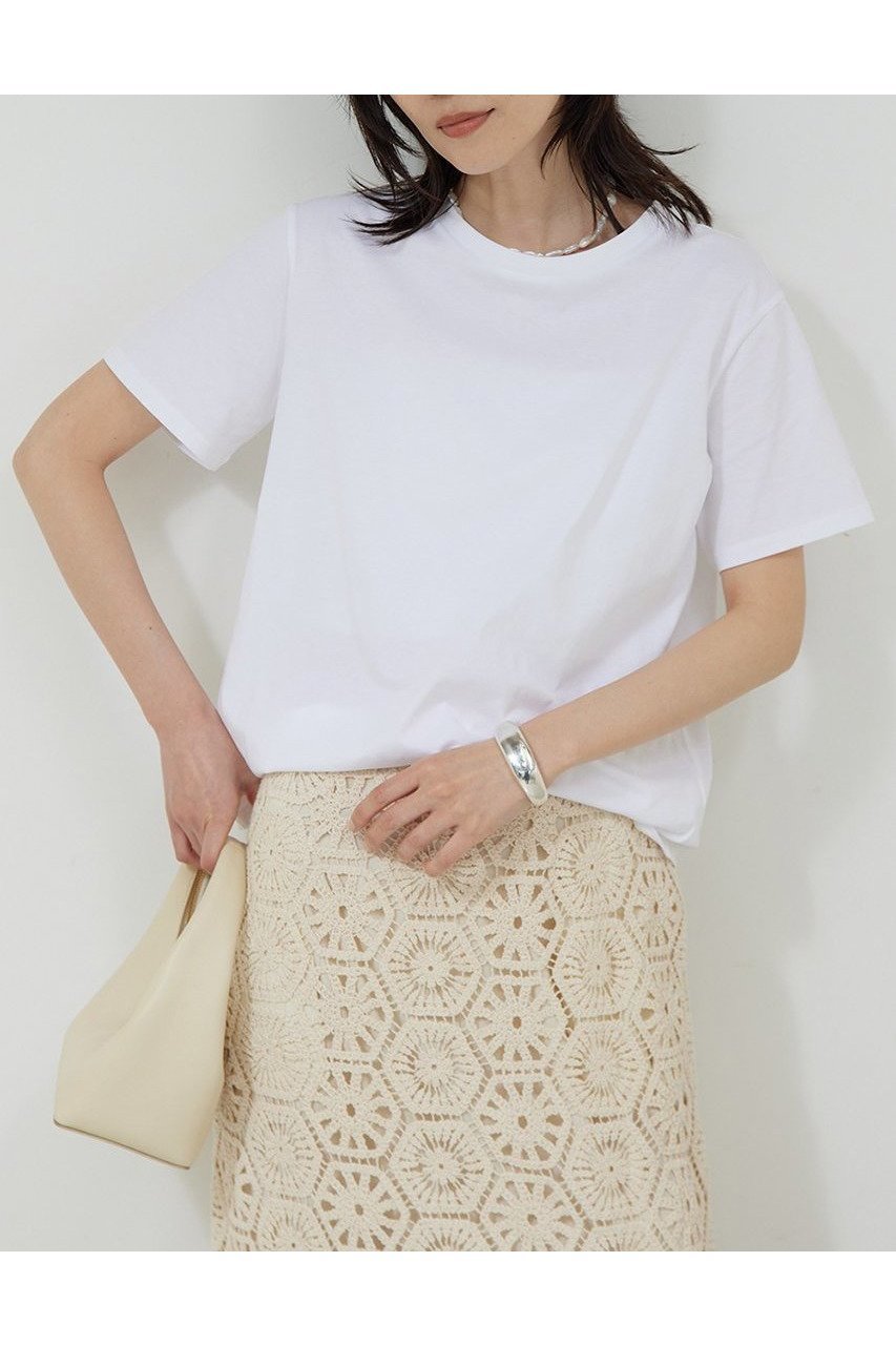 【ガリャルダガランテ/GALLARDAGALANTE】の【La nature linge】ベーシッククルーTee 人気、トレンドファッション・服の通販 founy(ファニー) 　ファッション　Fashion　レディースファッション　WOMEN　トップス・カットソー　Tops/Tshirt　シャツ/ブラウス　Shirts/Blouses　ロング / Tシャツ　T-Shirts　カットソー　Cut and Sewn　おすすめ　Recommend　インナー　Inner　サロペット　Overalls　ショート　Short　シンプル　Simple　ジャケット　Jacket　スリーブ　Sleeve　バランス　Balance　ベーシック　Basic　NEW・新作・新着・新入荷　New Arrivals　 other-1|ID: prp329100004520353 ipo3291000000031960989
