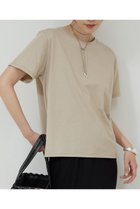 【ガリャルダガランテ/GALLARDAGALANTE】の【La nature linge】ベーシッククルーTee ベージュ|ID:prp329100004520353