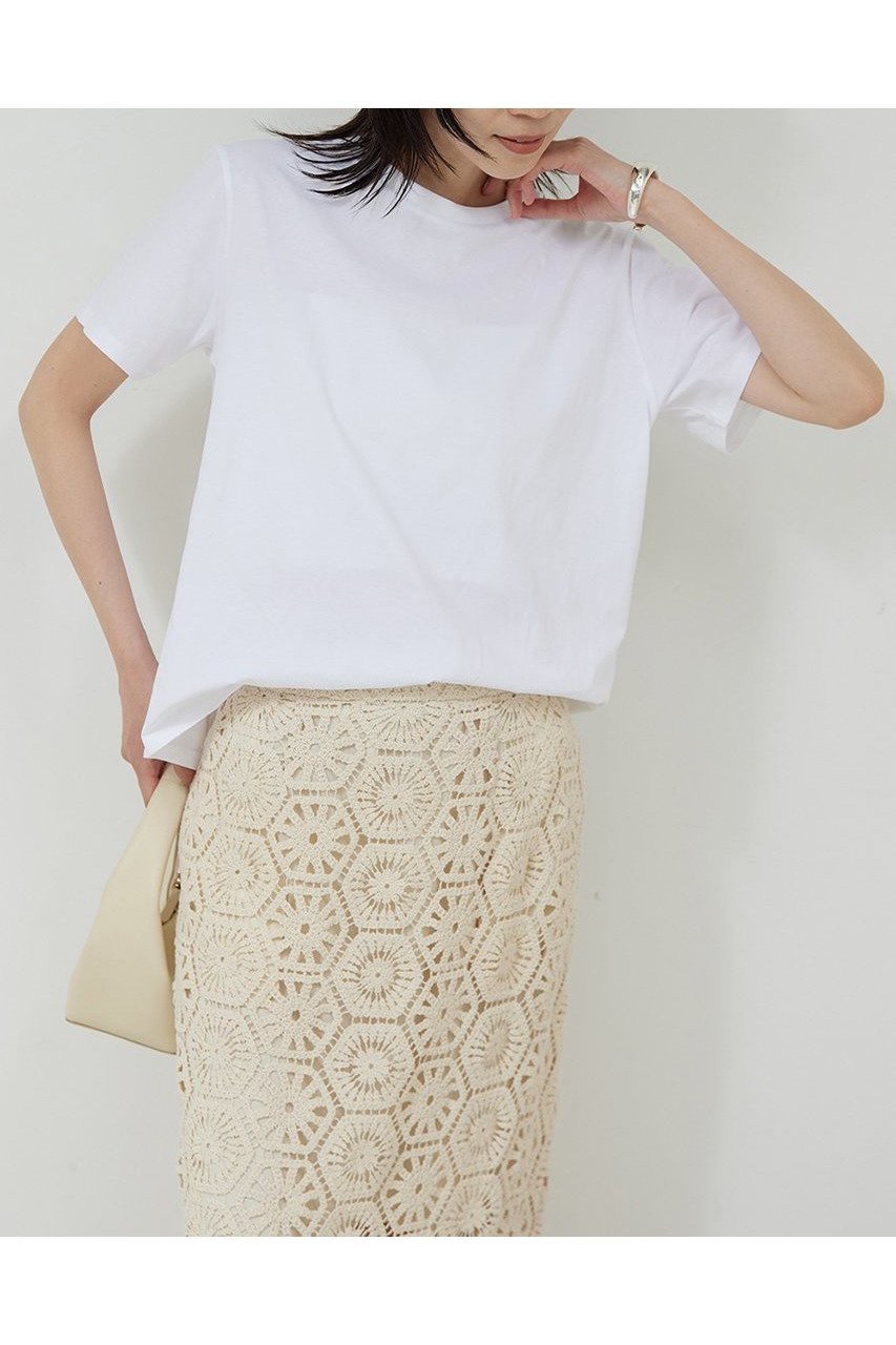 【ガリャルダガランテ/GALLARDAGALANTE】の【La nature linge】ベーシッククルーTee 人気、トレンドファッション・服の通販 founy(ファニー) 　ファッション　Fashion　レディースファッション　WOMEN　トップス・カットソー　Tops/Tshirt　シャツ/ブラウス　Shirts/Blouses　ロング / Tシャツ　T-Shirts　カットソー　Cut and Sewn　おすすめ　Recommend　インナー　Inner　サロペット　Overalls　ショート　Short　シンプル　Simple　ジャケット　Jacket　スリーブ　Sleeve　バランス　Balance　ベーシック　Basic　NEW・新作・新着・新入荷　New Arrivals　other-5|ID: prp329100004520353 ipo3291000000031960995