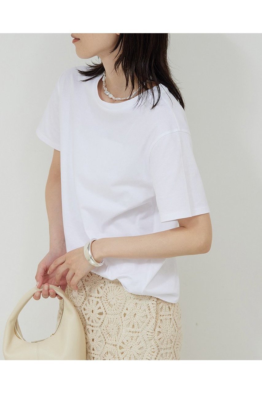 【ガリャルダガランテ/GALLARDAGALANTE】の【La nature linge】ベーシッククルーTee 人気、トレンドファッション・服の通販 founy(ファニー) 　ファッション　Fashion　レディースファッション　WOMEN　トップス・カットソー　Tops/Tshirt　シャツ/ブラウス　Shirts/Blouses　ロング / Tシャツ　T-Shirts　カットソー　Cut and Sewn　おすすめ　Recommend　インナー　Inner　サロペット　Overalls　ショート　Short　シンプル　Simple　ジャケット　Jacket　スリーブ　Sleeve　バランス　Balance　ベーシック　Basic　NEW・新作・新着・新入荷　New Arrivals　other-7|ID: prp329100004520353 ipo3291000000031960997