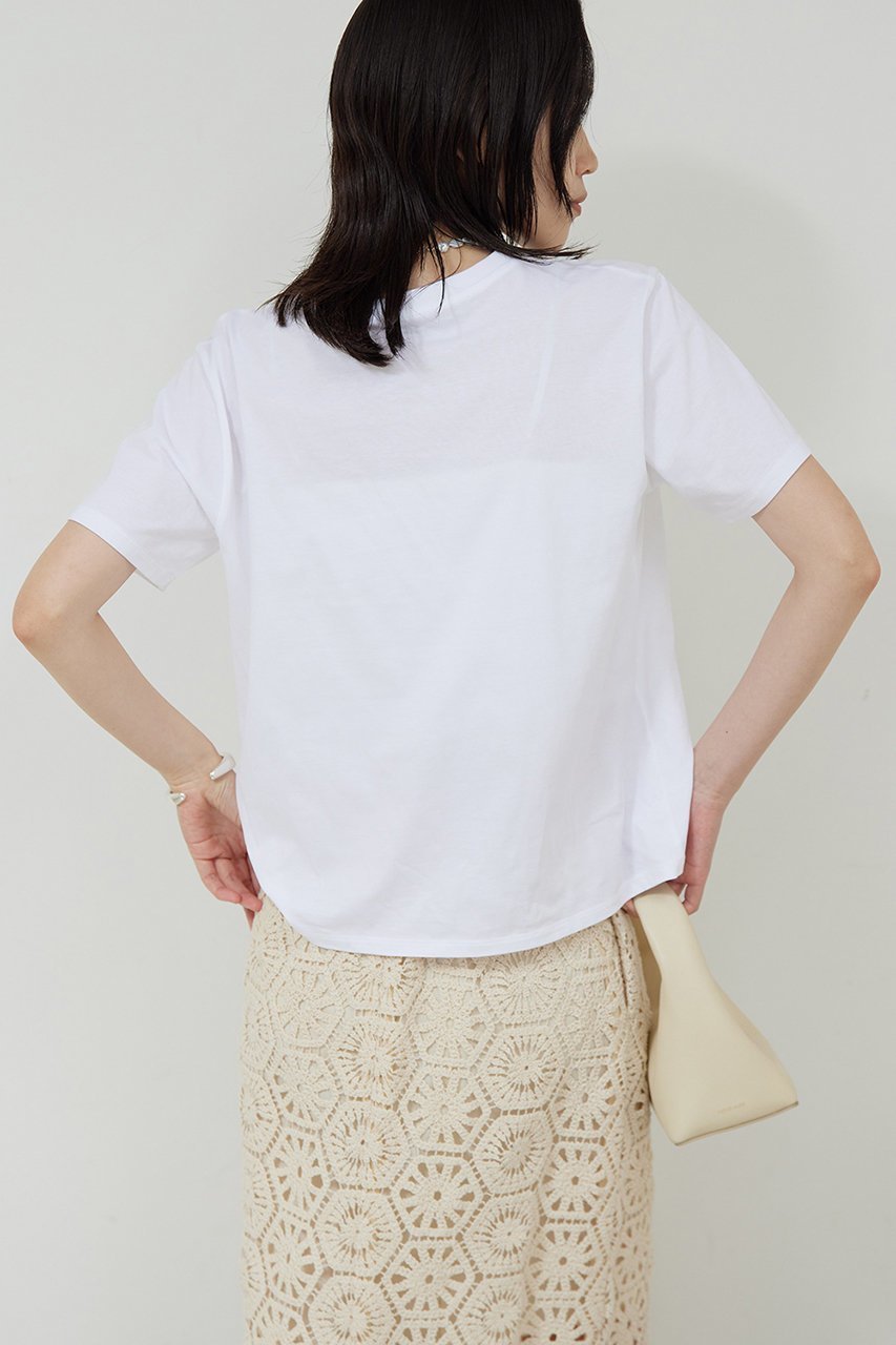 【ガリャルダガランテ/GALLARDAGALANTE】の【La nature linge】ベーシッククルーTee 人気、トレンドファッション・服の通販 founy(ファニー) 　ファッション　Fashion　レディースファッション　WOMEN　トップス・カットソー　Tops/Tshirt　シャツ/ブラウス　Shirts/Blouses　ロング / Tシャツ　T-Shirts　カットソー　Cut and Sewn　おすすめ　Recommend　インナー　Inner　サロペット　Overalls　ショート　Short　シンプル　Simple　ジャケット　Jacket　スリーブ　Sleeve　バランス　Balance　ベーシック　Basic　NEW・新作・新着・新入荷　New Arrivals　other-8|ID: prp329100004520353 ipo3291000000031960998