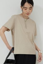 【ガリャルダガランテ/GALLARDAGALANTE】の【La nature linge】ベーシッククルーTee ベージュ|ID:prp329100004520353