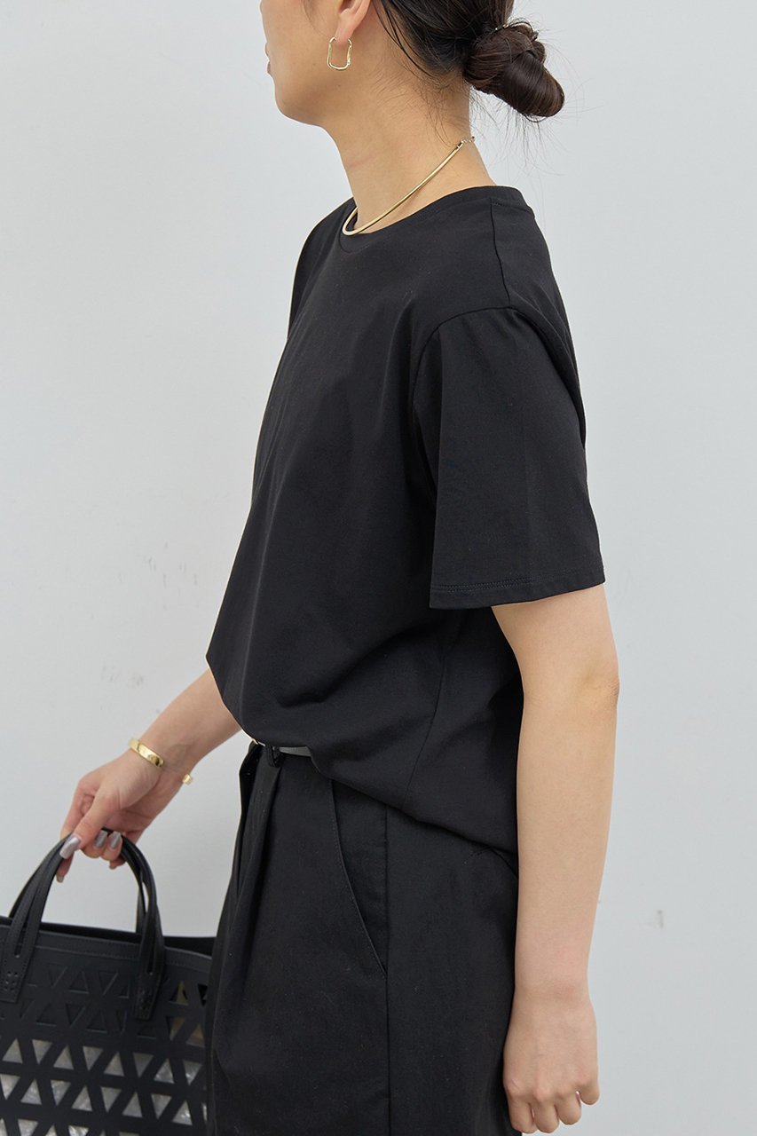 【ガリャルダガランテ/GALLARDAGALANTE】の【La nature linge】ベーシッククルーTee 人気、トレンドファッション・服の通販 founy(ファニー) 　ファッション　Fashion　レディースファッション　Fashion for Women　トップス・カットソー　Cut & Sew Tops　シャツ・ブラウス・オフィスカジュアル　Elegant Blouses & Button-Ups　ロングTシャツ・Tシャツ　Longline T-Shirts & Tees　カットソー・ベーシックTシャツ　Cut-and-Sewn Tops / Stretch Tees & Basics　おすすめ　Recommended / Our Picks　インナー　Innerwear　サロペット　Overalls, Salopette　ショート　Short, Short Length　シンプル　Simple, Minimal　ジャケット　Jacket, Outerwear　スリーブ　Sleeve, Long Sleeve / Short Sleeve　バランス　Balance, Style Balance　ベーシック　Basic, Essential　再入荷　Restock / Back in Stock　other-6|ID: prp329100004520353 ipo3291000000032811945