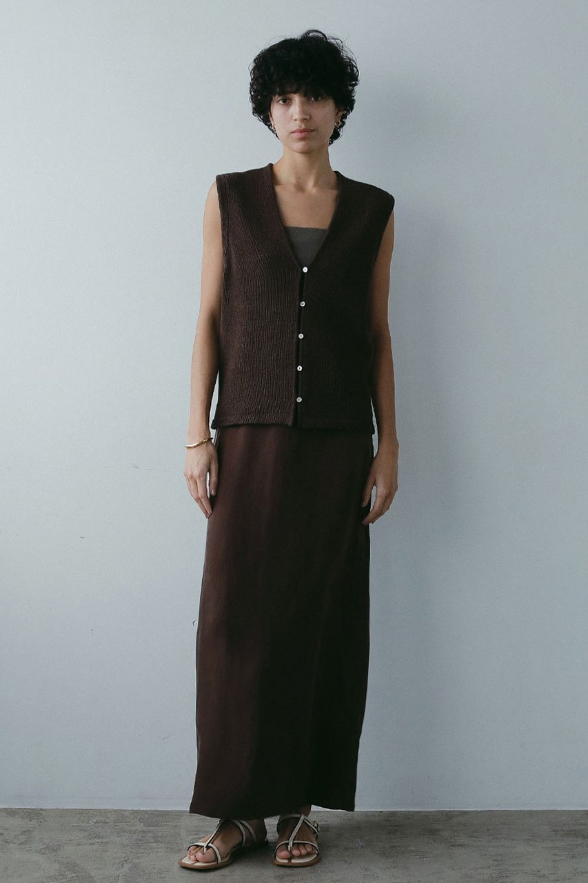 【ハー/HER.】のキュプラナロースカート 人気、トレンドファッション・服の通販 founy(ファニー) 　ファッション　Fashion　レディースファッション　Fashion for Women　スカート　Skirts　ロングスカート　Long Skirts / Maxi & Midi Skirts　おすすめ　Recommended / Our Picks　キュプラ　Cupro, Eco Fabric　サンダル　Sandals, Summer Shoes　スリット　Slit, Slit Detail　ロング　Long, Long-Length　other-7|ID: prp329100004520354 ipo3291000000032792516