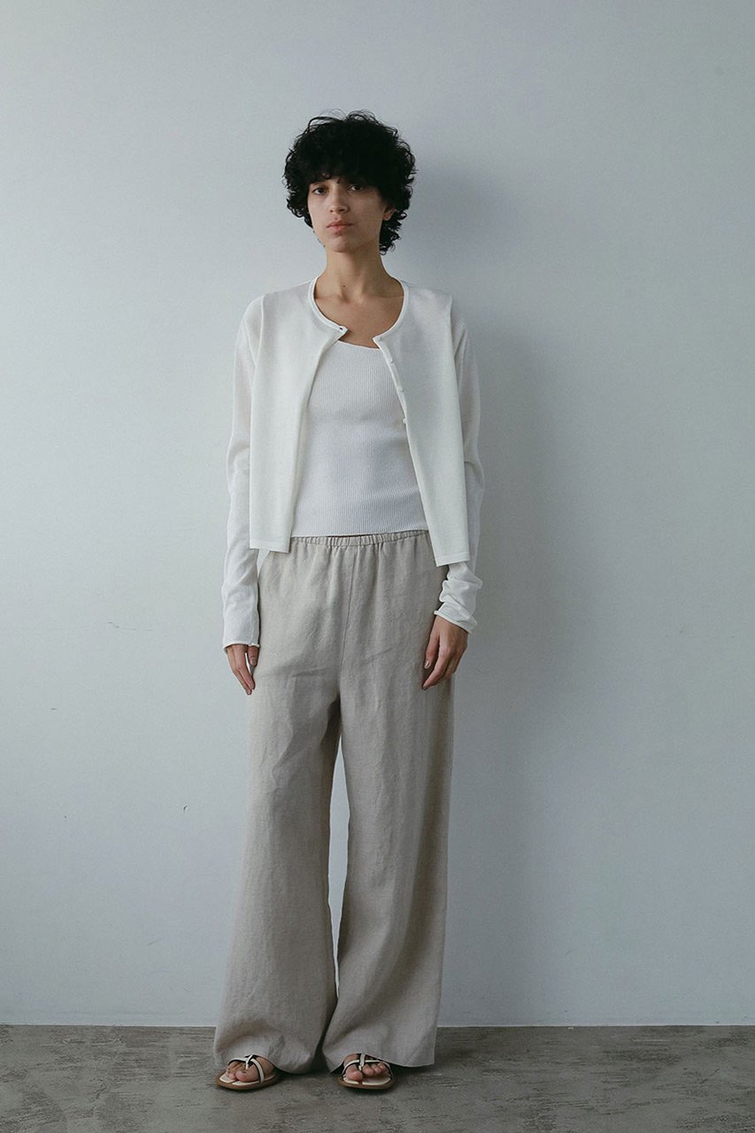 【ハー/HER.】のソフトリネンワイドパンツ 人気、トレンドファッション・服の通販 founy(ファニー) 　ファッション　Fashion　レディースファッション　Fashion for Women　パンツ　Pants & Trousers　ギャザー　Gathered, Ruffled　リネン　Linen, Linen Fabric　ワイド　Wide, Wide Fit　夏　Summer　other-6|ID: prp329100004520355 ipo3291000000032731985