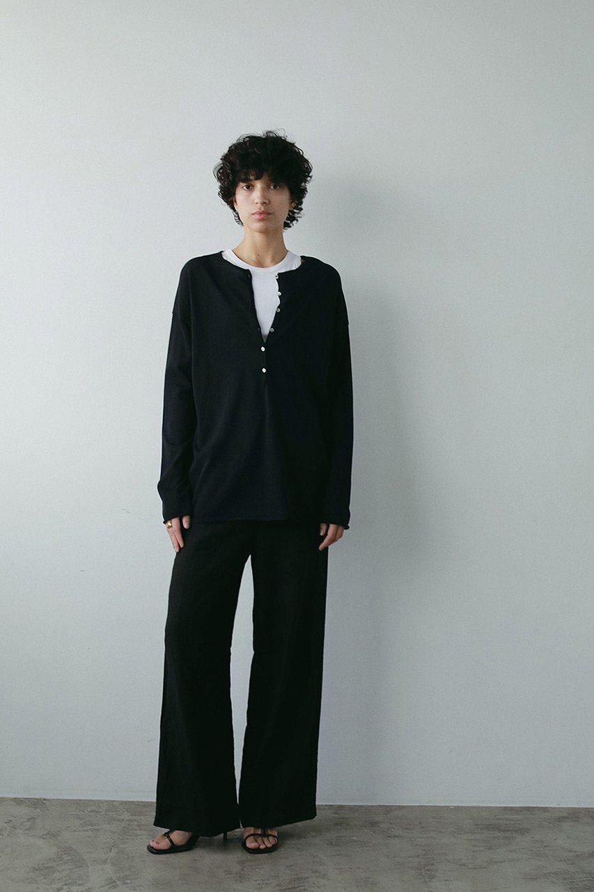 【ハー/HER.】のドライヘンリープルオーバー 人気、トレンドファッション・服の通販 founy(ファニー) 　ファッション　Fashion　レディースファッション　Fashion for Women　トップス・カットソー　Cut & Sew Tops　ニット　Knit Tops & Sweaters　カジュアルプルオーバー・ニットトップス　Pullovers & Knit Tops / Casual Pullovers　おすすめ　Recommended / Our Picks　カットソー　Cut and Sewn Top　フロント　Front, Front Design　長袖　Long Sleeve, Full Sleeve　other-7|ID: prp329100004520359 ipo3291000000032792564