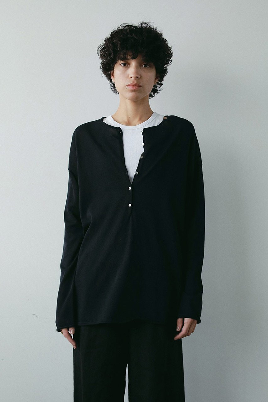 【ハー/HER.】のドライヘンリープルオーバー 人気、トレンドファッション・服の通販 founy(ファニー) 　ファッション　Fashion　レディースファッション　Fashion for Women　トップス・カットソー　Cut & Sew Tops　ニット　Knit Tops & Sweaters　カジュアルプルオーバー・ニットトップス　Pullovers & Knit Tops / Casual Pullovers　おすすめ　Recommended / Our Picks　カットソー　Cut and Sewn Top　フロント　Front, Front Design　長袖　Long Sleeve, Full Sleeve　other-8|ID: prp329100004520359 ipo3291000000032792567